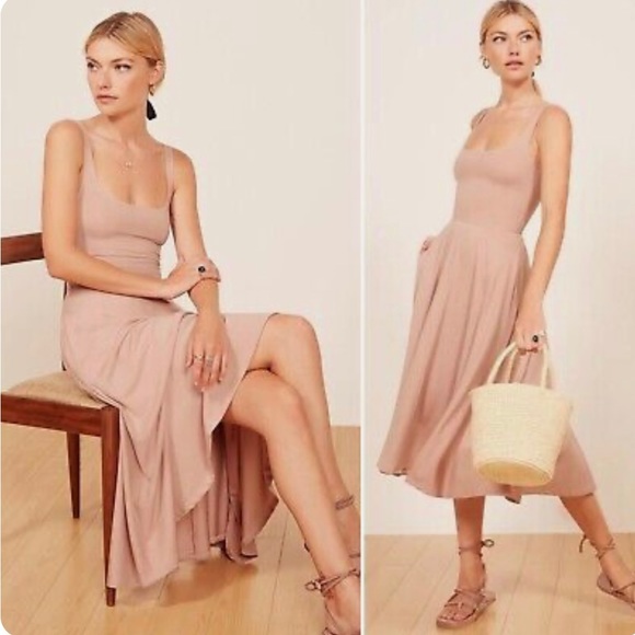 Reformation Dresses Reformation Rou Dress Blush Xs Poshmark